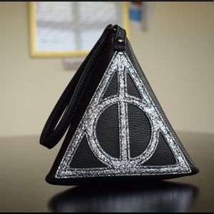 NEW! Harry Potter Deathly Hollows Pyramid Wristlet